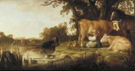 Aelbert Cuyp De Melkster oil painting image